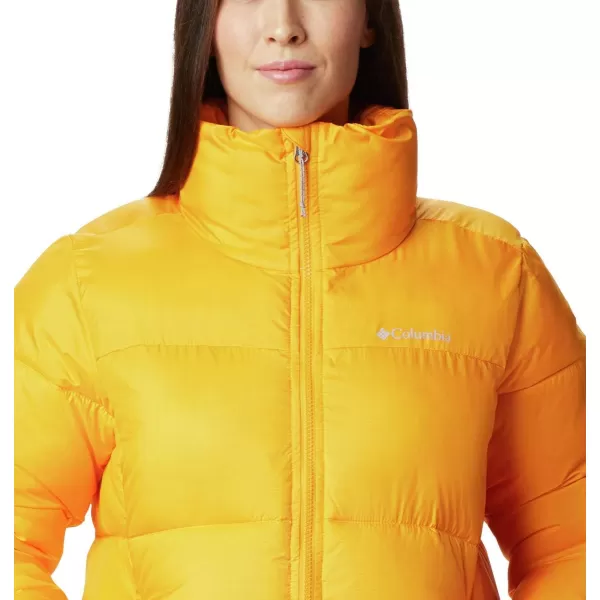 Columbia Puffect Jacket 1864781575 Womens Wild IrisBright Marigold