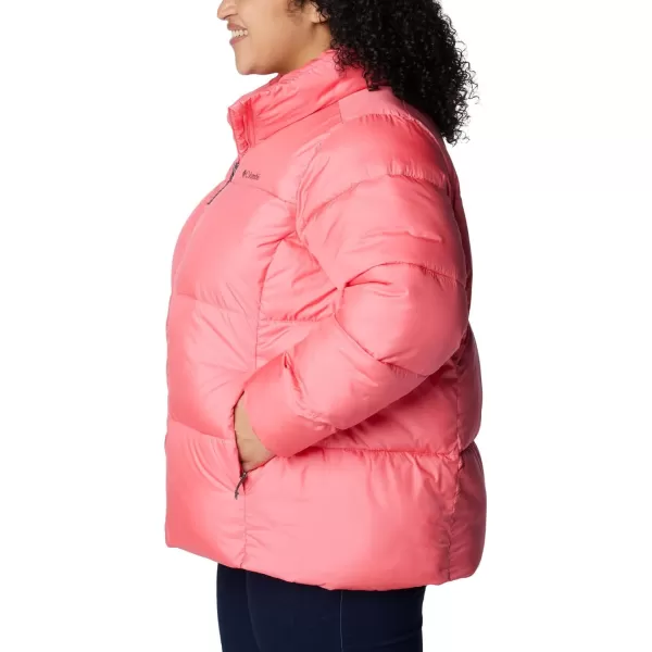 Columbia Puffect Jacket 1864781575 Womens Wild IrisCamellia Rose