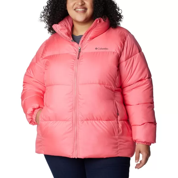 Columbia Puffect Jacket 1864781575 Womens Wild IrisCamellia Rose