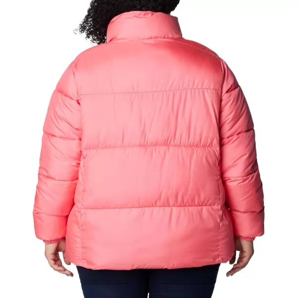 Columbia Puffect Jacket 1864781575 Womens Wild IrisCamellia Rose