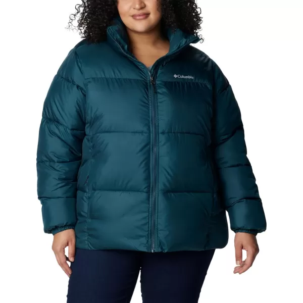 Columbia Puffect Jacket 1864781575 Womens Wild IrisNight Wave