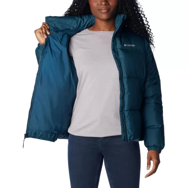 Columbia Puffect Jacket 1864781575 Womens Wild IrisNight Wave