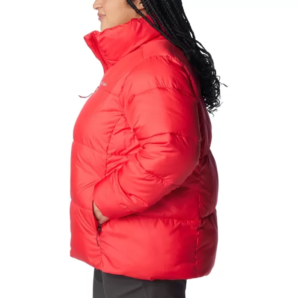 Columbia Puffect Jacket 1864781575 Womens Wild IrisRed Lily