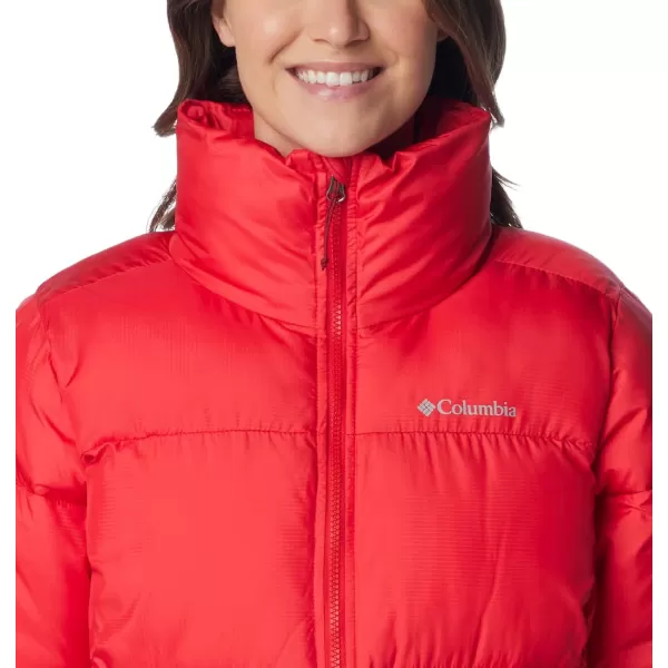 Columbia Puffect Jacket 1864781575 Womens Wild IrisRed Lily