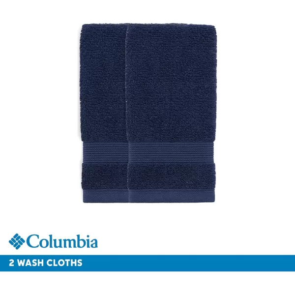 Columbia Quick Dry 90 Cotton10 Polyester Super Absorbent OekoTEX Certified 6Piece Bath Towel Value Set Set Includes 2 Bath Towels 2 Hand Towels 2 Washcloths  NocturnalColumbia Quick Dry 90 Cotton10 Polyester Super Absorbent OekoTEX Certified 6Piece Bath Towel Value Set Set Includes 2 Bath Towels 2 Hand Towels 2 Washcloths  Nocturnal