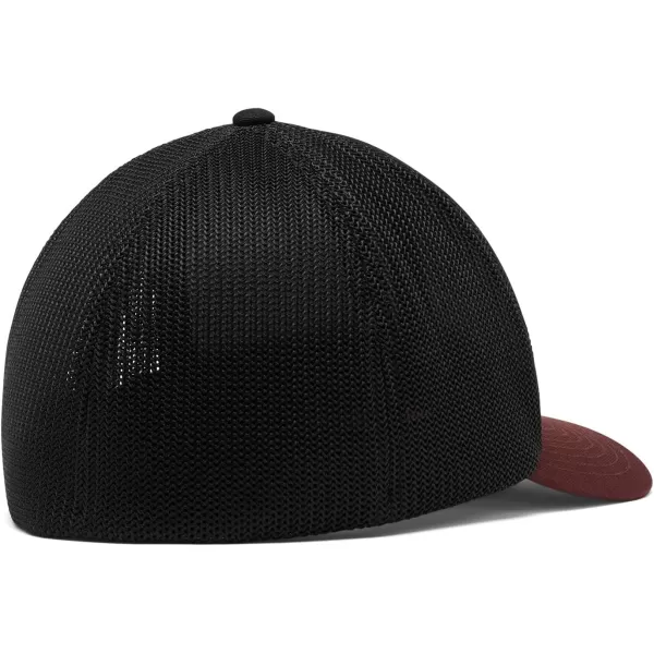 Columbia Rugged Outdoor Mesh HatBlackRed Lodge Mountain Patch