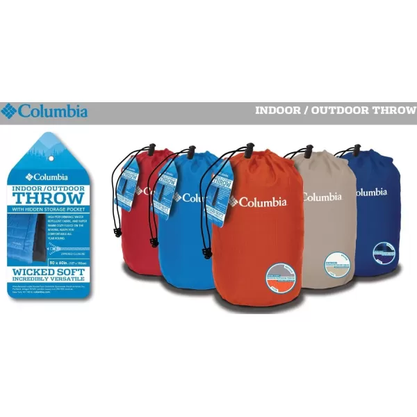 Columbia Sportswear IndoorOutdoor Warm amp Cozy Soft Fleece Throw Blanket  Zippered Pocket  Water Repellent Fabric amp Carry Storage Bag  50 x 60  TaupeIvoryColumbia Sportswear IndoorOutdoor Warm amp Cozy Soft Fleece Throw Blanket  Zippered Pocket  Water Repellent Fabric amp Carry Storage Bag  50 x 60  TaupeIvory