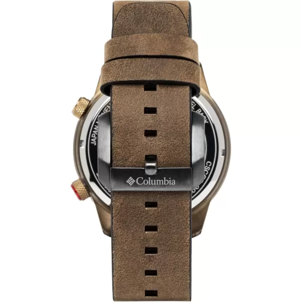 Columbia Timing Outbacker Stainless Steel Case with Leather StrapColumbia Timing Outbacker Stainless Steel Case with Leather Strap