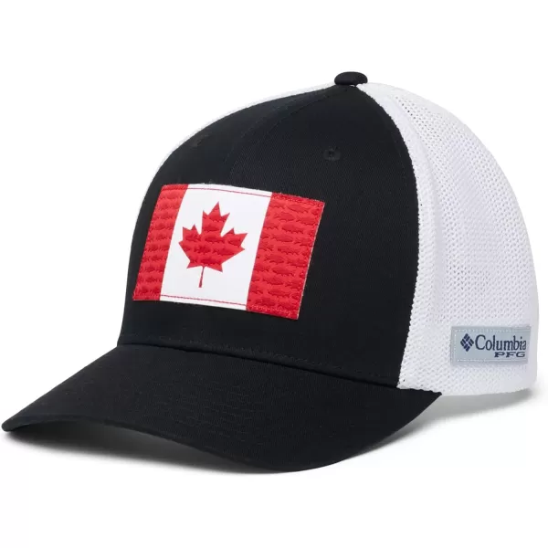 Columbia Tree Flag Mesh Ball CapHighBlack Canada Flag