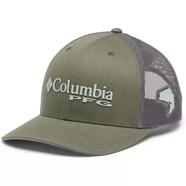 Columbia Tree Flag Mesh Ball CapHighCypressCool GreenBass