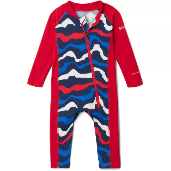 Columbia Unisex Baby Sandy Shores Ii SunsuitSunsuitColl Navy WavyMountain Red