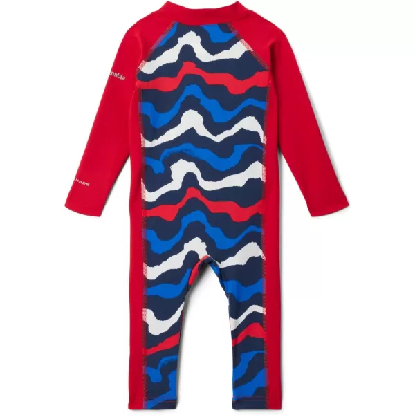 Columbia Unisex Baby Sandy Shores Ii SunsuitSunsuitColl Navy WavyMountain Red