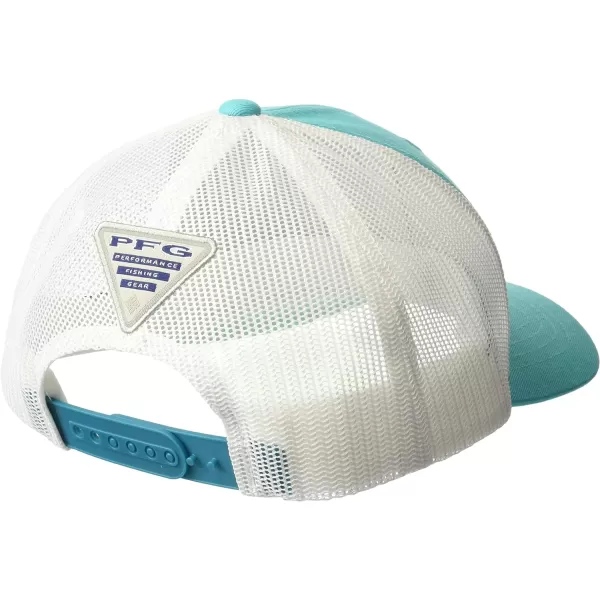 Columbia Unisex Kids PFG Fish Flag Snap BackOcean TealWhite