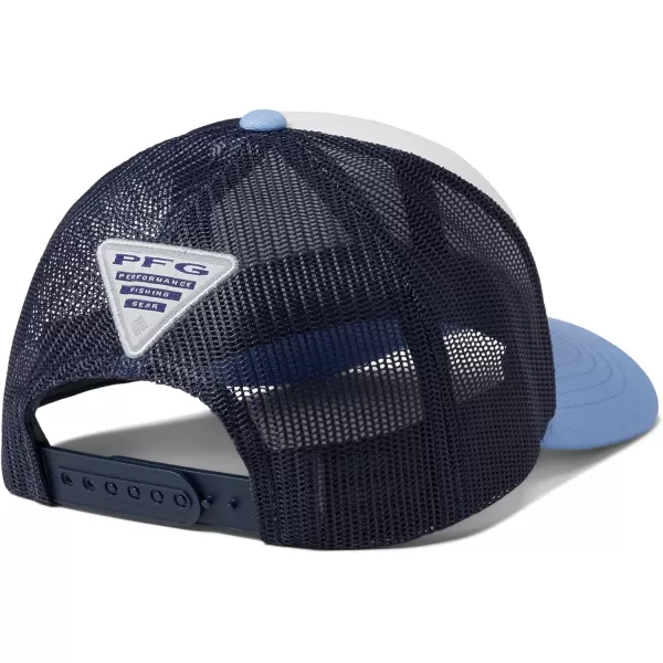 Columbia Unisex Kids PFG Fish Flag Snap BackWhiteAgate BlueCollegiate Blue