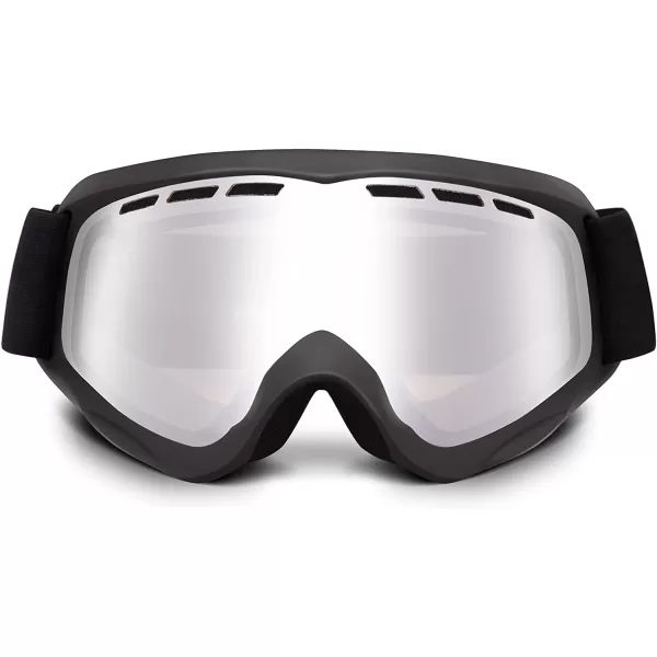 Columbia Unisex Kids Snow Goggles SNOWCATION  BlackGrey with Silver Ion LensColumbia Unisex Kids Snow Goggles SNOWCATION  BlackGrey with Silver Ion Lens