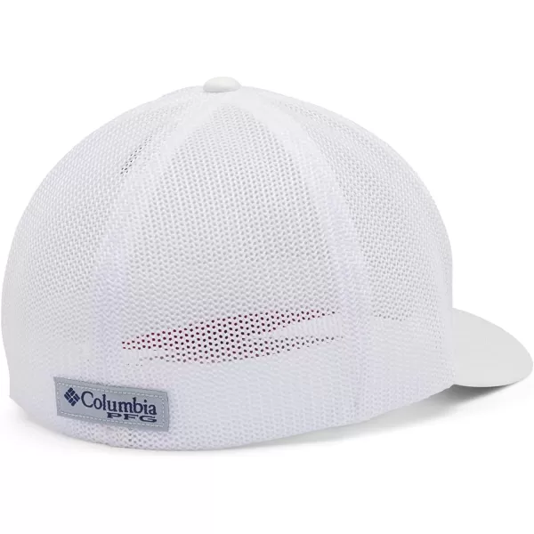 Columbia Unisex PFG Mesh Ball Cap XXL Sun Protection One SizeNeb  White