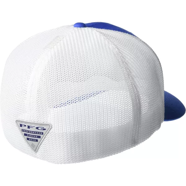 Columbia Unisex PFG Mesh Ball Cap XXL Sun Protection One SizeVivid BlueFish Flag