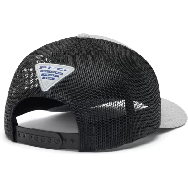 Columbia UnisexAdult Pfg Fish Flag Mesh Snap BackCool Grey HeatherBlack