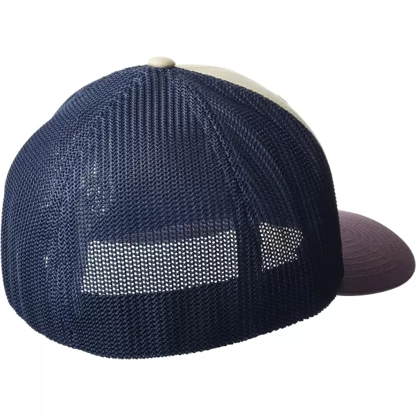 Columbia UnisexAdult Tree Flag Mesh Ball Cap  High CrownChalkDark Mountain