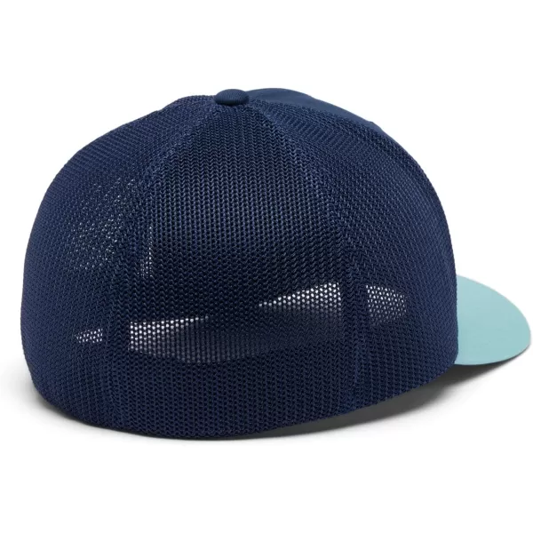 Columbia UnisexAdult Tree Flag Mesh Ball Cap  High CrownCollegiate NavySpray