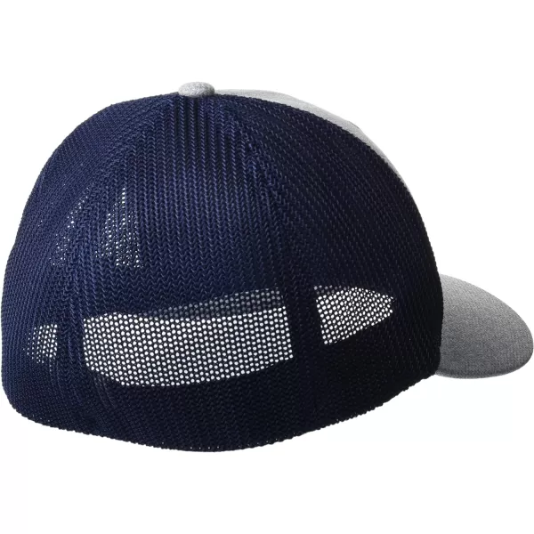 Columbia UnisexAdult Tree Flag Mesh Ball Cap  High CrownColumbia Grey HeatherCollegiate Navy