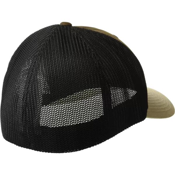 Columbia UnisexAdult Tree Flag Mesh Ball Cap  High CrownCordovanBlack