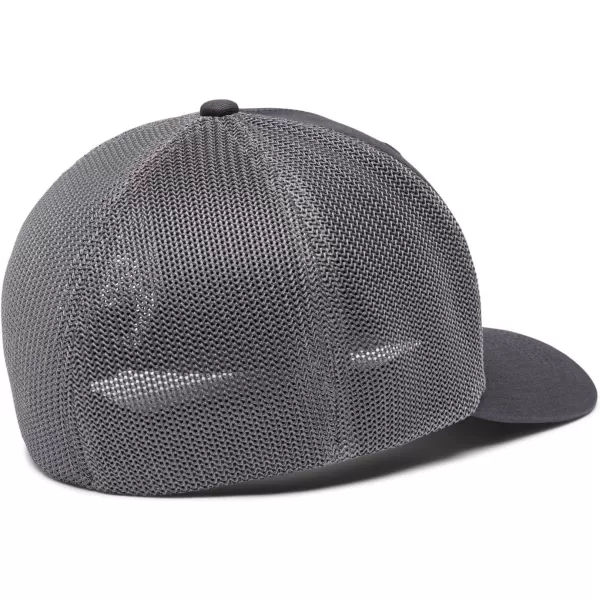 Columbia UnisexAdult Tree Flag Mesh Ball Cap  High CrownSharkCity Grey