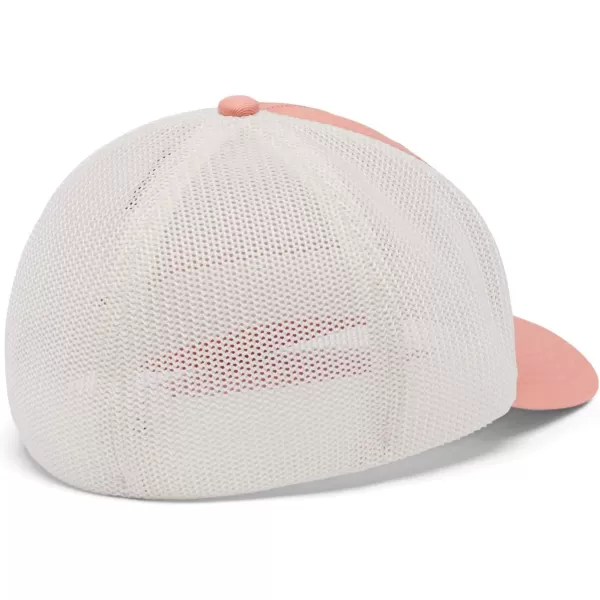 Columbia UnisexAdult Tree Flag Mesh Ball Cap  High CrownSummer PeachChalk