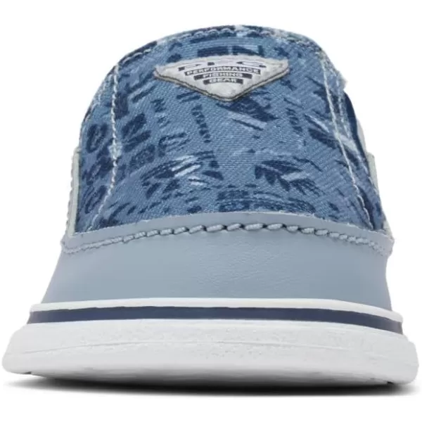 Columbia UnisexChild Bahama PFG Boat ShoeTradewinds GreyCollegiate Navy