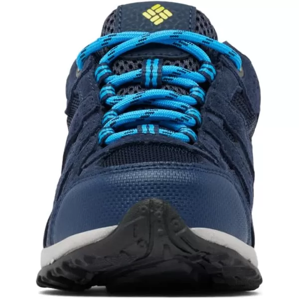 Columbia UnisexChild Childrens Redmond Waterproof Hiking ShoeCollegiate Navy Laser Lemon