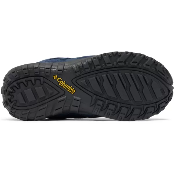 Columbia UnisexChild Childrens Redmond Waterproof Hiking ShoeCollegiate Navy Laser Lemon