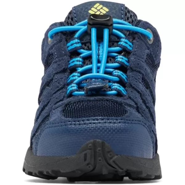 Columbia UnisexChild Childrens Redmond Waterproof Hiking ShoeCollegiate Navy Laser Lemon