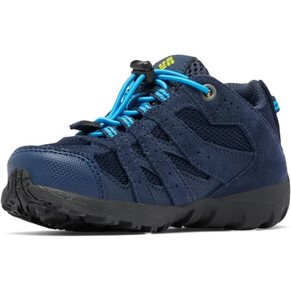 Columbia UnisexChild Childrens Redmond Waterproof Hiking ShoeCollegiate Navy Laser Lemon