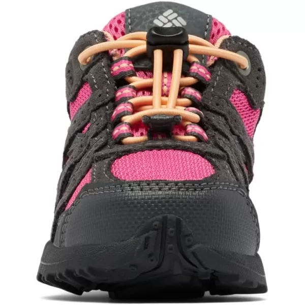 Columbia UnisexChild Childrens Redmond Waterproof Hiking ShoeDark Grey Pink Ice