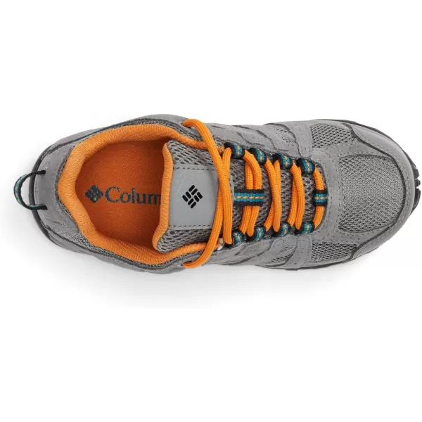 Columbia UnisexChild Childrens Redmond Waterproof Hiking ShoeTitanium Grey SteelGold Amber