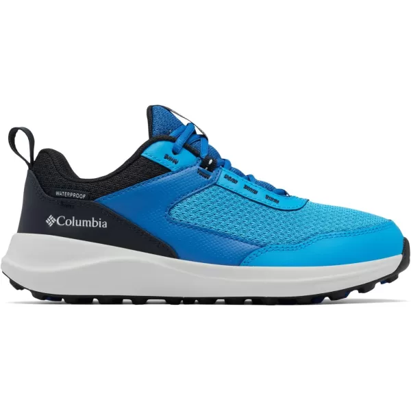 Columbia UnisexChild Hatana Waterproof Hiking ShoeCompass BlueSilver Grey