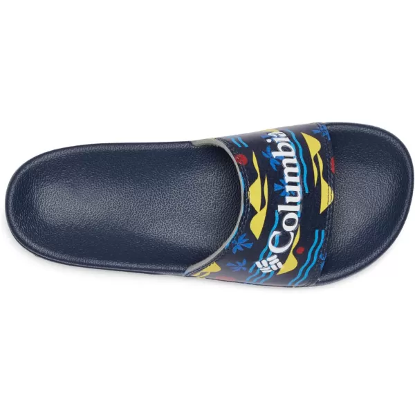 Columbia UnisexChild Hood River Slide Sport SandalCollegiate NavyWhite