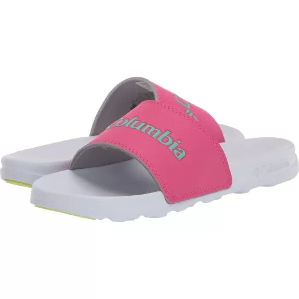 Columbia UnisexChild Hood River Slide Sport SandalHaute PinkElectric Turquoise