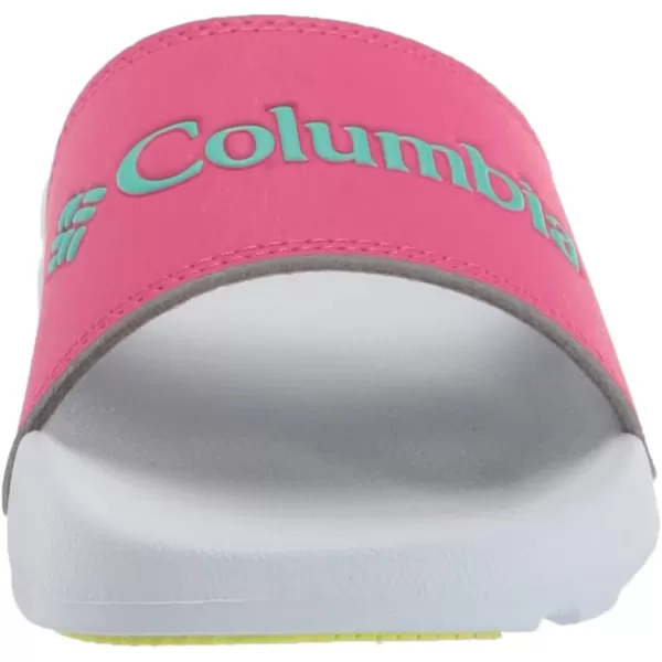 Columbia UnisexChild Hood River Slide Sport SandalHaute PinkElectric Turquoise