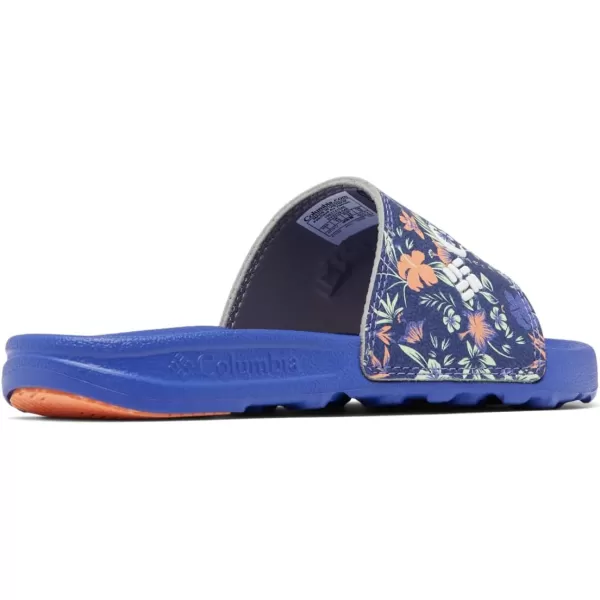 Columbia UnisexChild Hood River Slide Sport SandalPurple LotusWhite