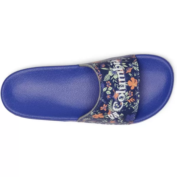 Columbia UnisexChild Hood River Slide Sport SandalPurple LotusWhite