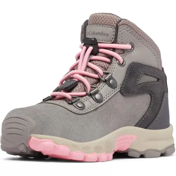 Columbia UnisexChild Newton Ridge Amped Hiking ShoeStratus  Pink Orchid