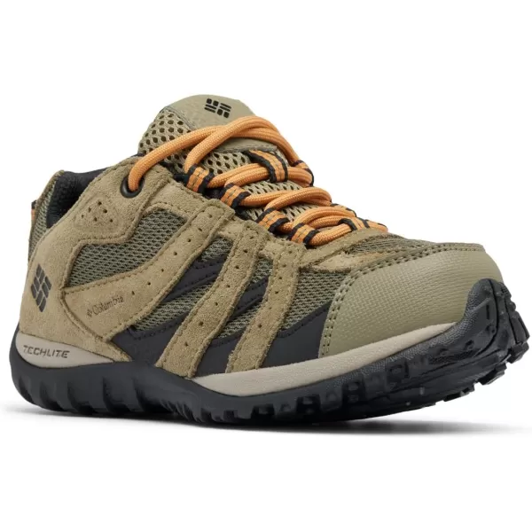 Columbia UnisexChild Redmond Waterproof Hiking Shoe2024 Stone GreenCanyon Sun