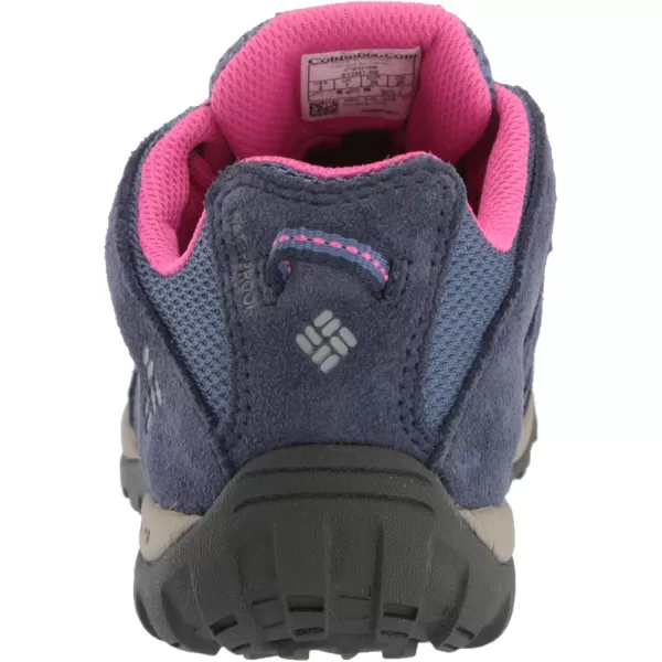 Columbia UnisexChild Redmond Waterproof Hiking ShoeBluebell  Pink Ice