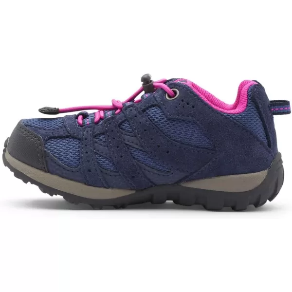 Columbia UnisexChild Redmond Waterproof Hiking ShoeBluebell  Pink Ice