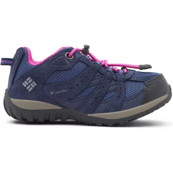 Columbia UnisexChild Redmond Waterproof Hiking ShoeBluebell  Pink Ice