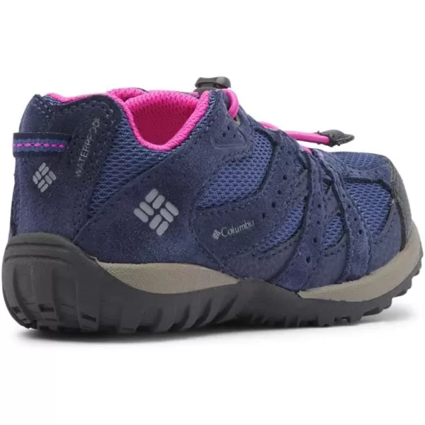 Columbia UnisexChild Redmond Waterproof Hiking ShoeBluebell  Pink Ice