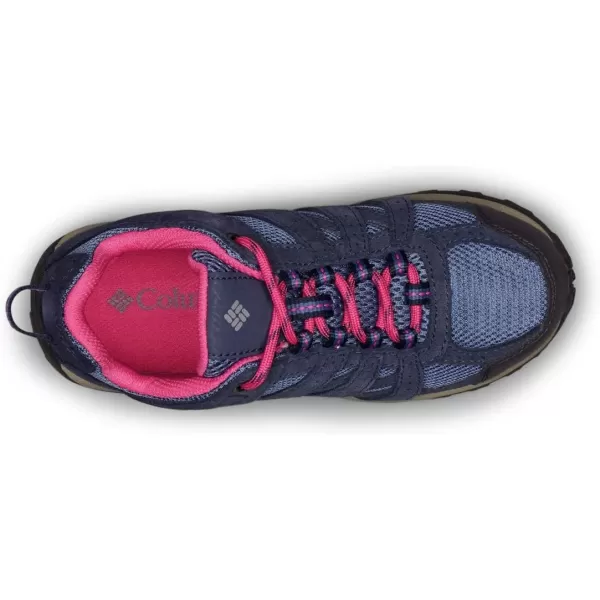 Columbia UnisexChild Redmond Waterproof Hiking ShoeBluebell  Pink Ice