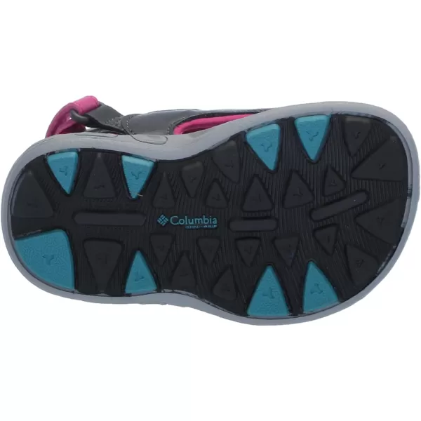 Columbia UnisexChild Techsun 3 Strap Sandal SportPink IcePacific Rim