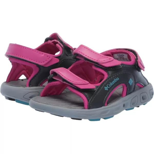 Columbia UnisexChild Techsun 3 Strap Sandal SportPink IcePacific Rim